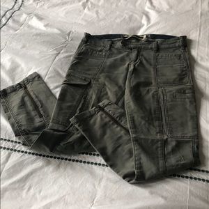 Anthropologie, skinny leg cargo pants
